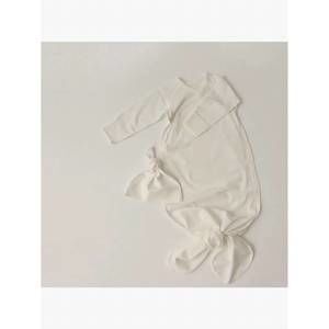 NEW PEEKABOO kids' jersey kimono gown set in ivory